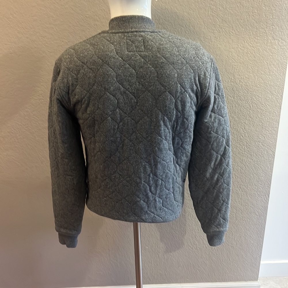 Champion X Todd Snyder Quilted Grey Bomber Jacket Men’s Size Small - Picture 3 of 5